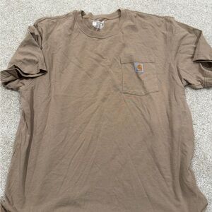 Carhartt Men's Tan Short Sleeve Pocket Tee